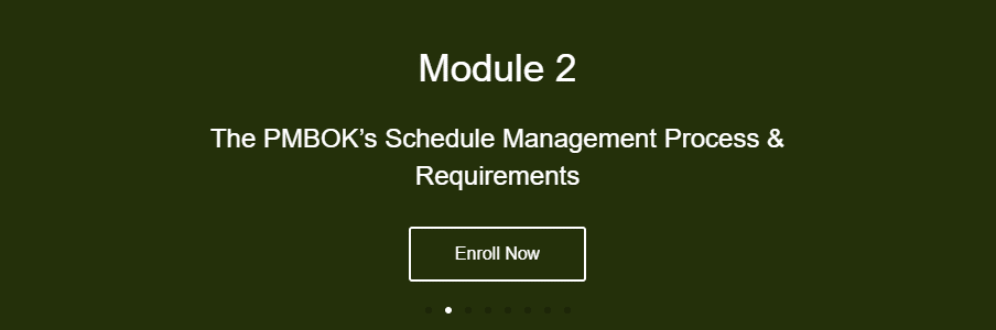 Module 2 The PMBOKs Schedule management process and requirements