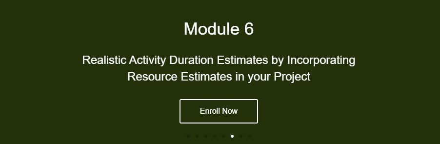 Module 6 Realistic Activity Duration Estimates